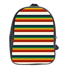 Rainbow Stripes School Bag (large) by tmsartbazaar