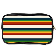 Rainbow Stripes Toiletries Bag (two Sides) by tmsartbazaar