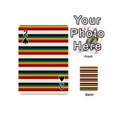 Rainbow Stripes Playing Cards 54 Designs (mini) by tmsartbazaar