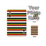 Rainbow Stripes Playing Cards 54 Designs (Mini) Front - Spade2