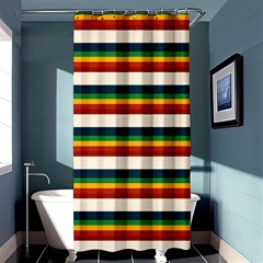 Rainbow Stripes Shower Curtain 36  X 72  (stall)  by tmsartbazaar