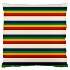 Rainbow Stripes Standard Flano Cushion Case (one Side) by tmsartbazaar