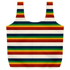 Rainbow Stripes Full Print Recycle Bag (xxxl) by tmsartbazaar