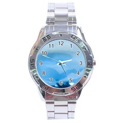 Aquamarine Stainless Steel Analogue Watch by Janetaudreywilson