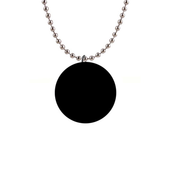 Rich Ebony 1  Button Necklace