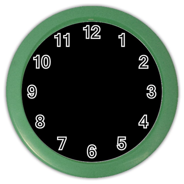 Rich Ebony Color Wall Clock