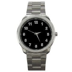 Rich Ebony Sport Metal Watch by Janetaudreywilson