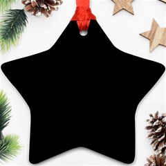 Rich Ebony Star Ornament (two Sides) by Janetaudreywilson