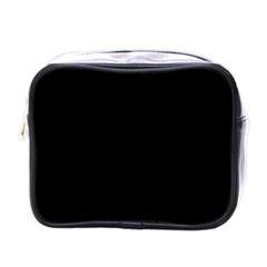 Rich Ebony Mini Toiletries Bag (one Side) by Janetaudreywilson