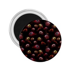 Zombie Eyes Pattern 2 25  Magnets by SpinnyChairDesigns