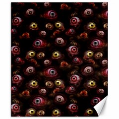 Zombie Eyes Pattern Canvas 20  X 24  by SpinnyChairDesigns