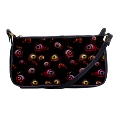 Zombie Eyes Pattern Shoulder Clutch Bag