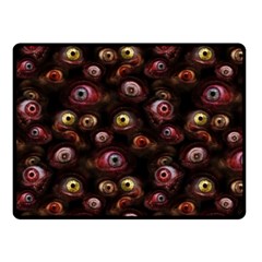 Zombie Eyes Pattern Fleece Blanket (small)