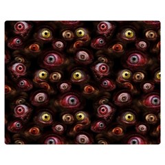 Zombie Eyes Pattern Double Sided Flano Blanket (medium)  by SpinnyChairDesigns