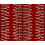 Red Grey Ikat Pattern Deluxe Canvas 14  x 11  (Stretched) 14  x 11  x 1.5  Stretched Canvas