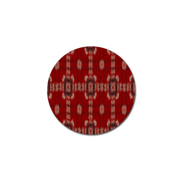 Red Grey Ikat Pattern Golf Ball Marker (10 pack)