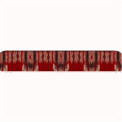 Red Grey Ikat Pattern Small Bar Mats by SpinnyChairDesigns