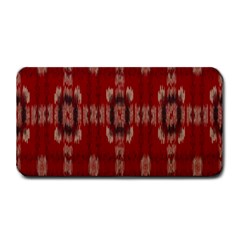 Red Grey Ikat Pattern Medium Bar Mats by SpinnyChairDesigns