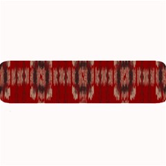 Red Grey Ikat Pattern Large Bar Mats by SpinnyChairDesigns