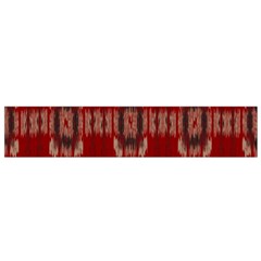 Red Grey Ikat Pattern Small Flano Scarf by SpinnyChairDesigns