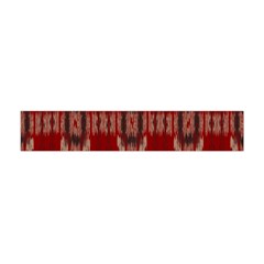 Red Grey Ikat Pattern Flano Scarf (mini) by SpinnyChairDesigns