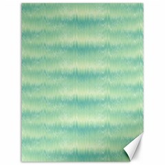 Light Green Turquoise Ikat Pattern Canvas 12  X 16  by SpinnyChairDesigns