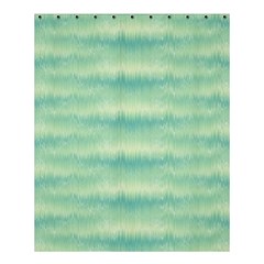 Light Green Turquoise Ikat Pattern Shower Curtain 60  X 72  (medium)  by SpinnyChairDesigns