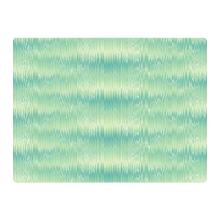 Light Green Turquoise Ikat Pattern Double Sided Flano Blanket (Mini) 