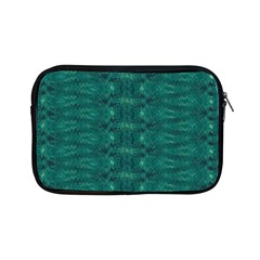 Teal Ikat Pattern Apple Ipad Mini Zipper Cases by SpinnyChairDesigns