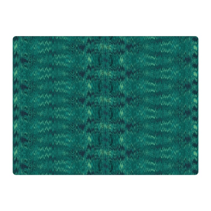 Teal Ikat Pattern Double Sided Flano Blanket (Mini) 