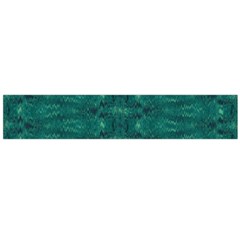 Teal Ikat Pattern Large Flano Scarf 