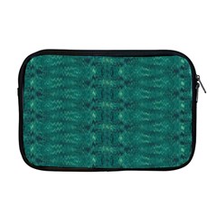 Teal Ikat Pattern Apple Macbook Pro 17  Zipper Case by SpinnyChairDesigns