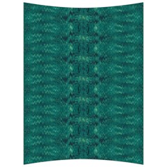 Teal Ikat Pattern Back Support Cushion by SpinnyChairDesigns