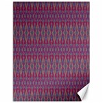 Red Blue Ikat Pattern Canvas 18  x 24  17.8 x23.08  Canvas - 1