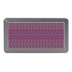 Red Blue Ikat Pattern Memory Card Reader (mini) by SpinnyChairDesigns