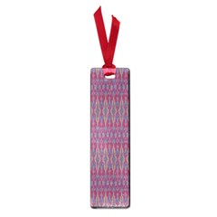 Red Blue Ikat Pattern Small Book Marks by SpinnyChairDesigns