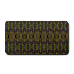 Olive Green And Blue Ikat Pattern Medium Bar Mats by SpinnyChairDesigns