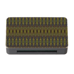 Olive Green And Blue Ikat Pattern Memory Card Reader With Cf by SpinnyChairDesigns