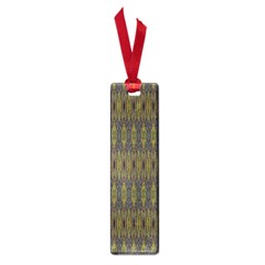 Olive Green And Blue Ikat Pattern Small Book Marks by SpinnyChairDesigns