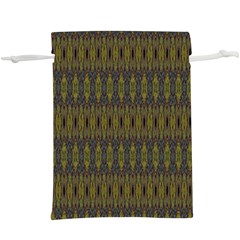 Olive Green And Blue Ikat Pattern  Lightweight Drawstring Pouch (xl) by SpinnyChairDesigns