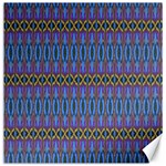 Purple Blue Ikat Stripes Canvas 20  x 20  19 x19.27  Canvas - 1