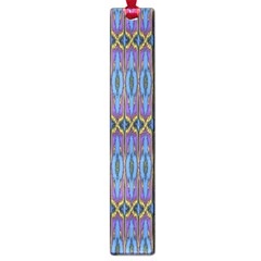 Purple Blue Ikat Stripes Large Book Marks by SpinnyChairDesigns