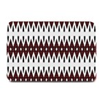 Brown and White Ikat Plate Mats 18 x12  Plate Mat