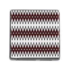 Brown And White Ikat Memory Card Reader (square 5 Slot) by SpinnyChairDesigns