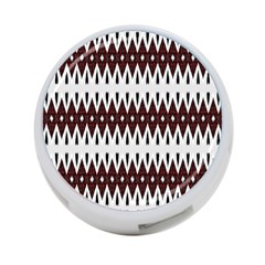 Brown And White Ikat 4-port Usb Hub (two Sides) by SpinnyChairDesigns