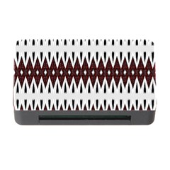 Brown And White Ikat Memory Card Reader With Cf by SpinnyChairDesigns