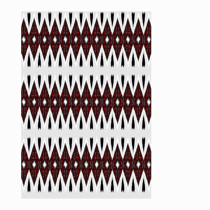 Brown and White Ikat Small Garden Flag (Two Sides)