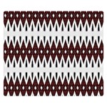 Brown and White Ikat Double Sided Flano Blanket (Small)  50 x40  Blanket Front