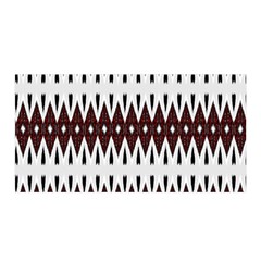 Brown And White Ikat Satin Wrap by SpinnyChairDesigns