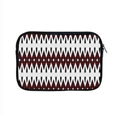 Brown And White Ikat Apple Macbook Pro 15  Zipper Case by SpinnyChairDesigns